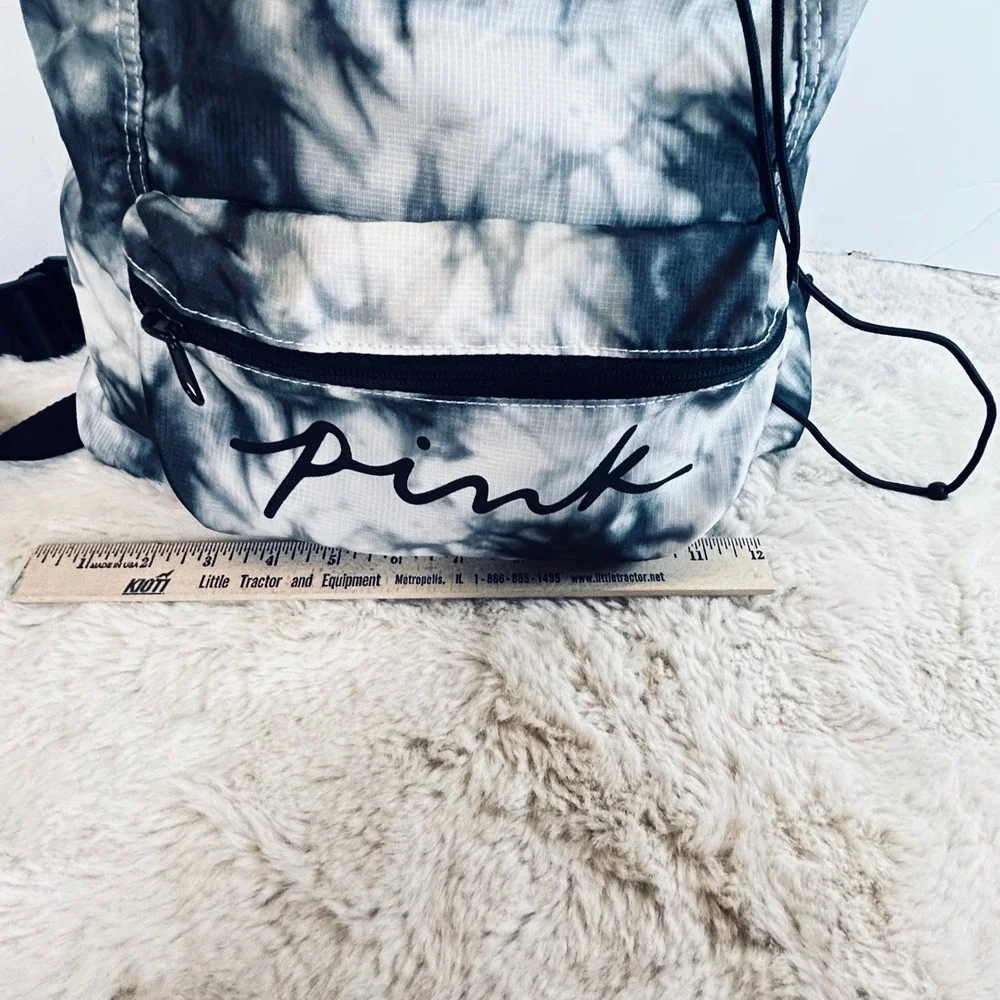 PINK Victoria's Secret Backpack Drawstring‎ Tie Dye Gym Bag Bookbag Women